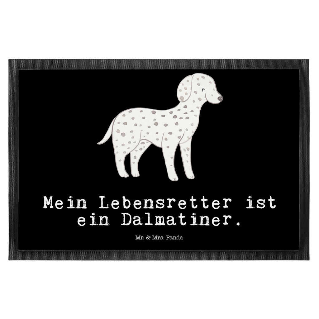 Fußmatte Dalmatiner Lebensretter Türvorleger, Schmutzmatte, Fußabtreter, Matte, Schmutzfänger, Fußabstreifer, Schmutzfangmatte, Türmatte, Motivfußmatte, Haustürmatte, Vorleger, Hund, Hunderasse, Rassehund, Hundebesitzer, Geschenk, Tierfreund, Schenken, Welpe, Dalmatiner, Dalmatinac