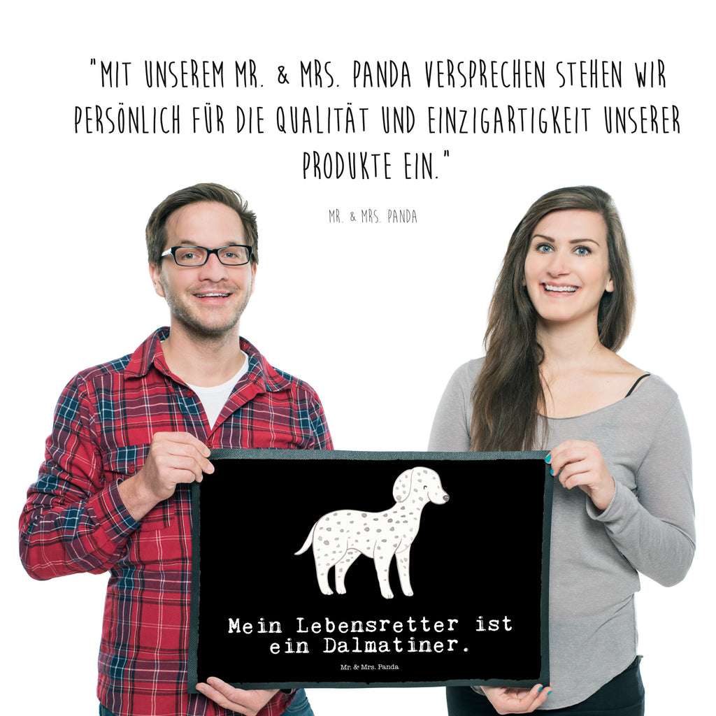 Fußmatte Dalmatiner Lebensretter Türvorleger, Schmutzmatte, Fußabtreter, Matte, Schmutzfänger, Fußabstreifer, Schmutzfangmatte, Türmatte, Motivfußmatte, Haustürmatte, Vorleger, Hund, Hunderasse, Rassehund, Hundebesitzer, Geschenk, Tierfreund, Schenken, Welpe, Dalmatiner, Dalmatinac