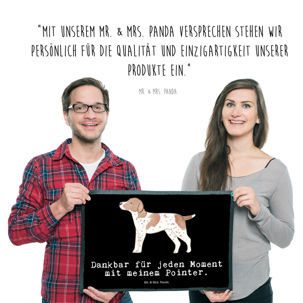 Fußmatte Pointer Moment Türvorleger, Schmutzmatte, Fußabtreter, Matte, Schmutzfänger, Fußabstreifer, Schmutzfangmatte, Türmatte, Motivfußmatte, Haustürmatte, Vorleger, Hund, Hunderasse, Rassehund, Hundebesitzer, Geschenk, Tierfreund, Schenken, Welpe, English Pointer, Pointer