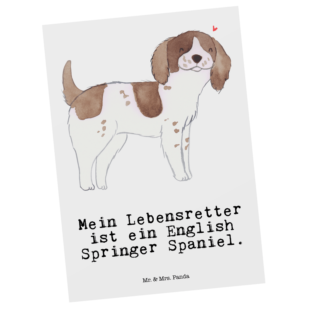 Postkarte English Springer Spaniel Lebensretter Postkarte, Karte, Geschenkkarte, Grußkarte, Einladung, Ansichtskarte, Geburtstagskarte, Einladungskarte, Dankeskarte, Ansichtskarten, Einladung Geburtstag, Einladungskarten Geburtstag, Hund, Hunderasse, Rassehund, Hundebesitzer, Geschenk, Tierfreund, Schenken, Welpe, English Springer Spaniel