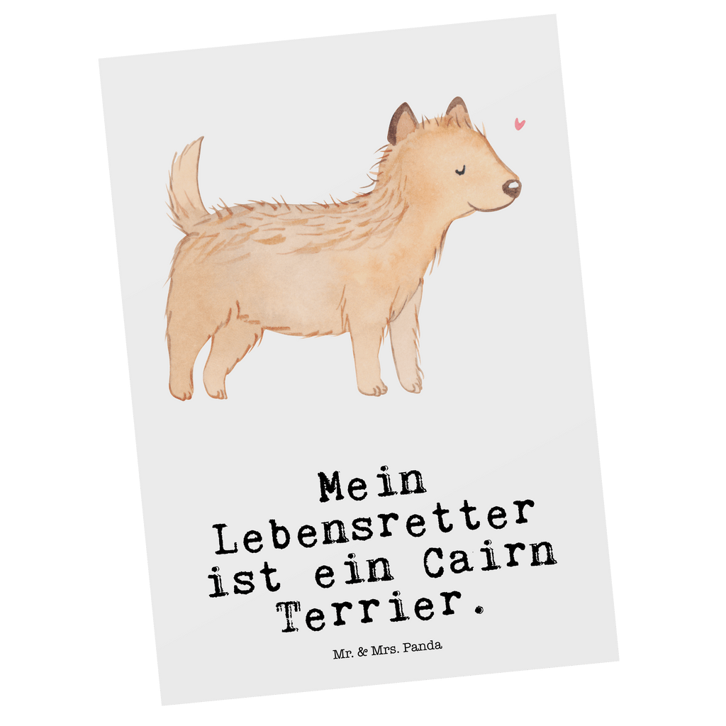 Postkarte Cairn Terrier Lebensretter Postkarte, Karte, Geschenkkarte, Grußkarte, Einladung, Ansichtskarte, Geburtstagskarte, Einladungskarte, Dankeskarte, Ansichtskarten, Einladung Geburtstag, Einladungskarten Geburtstag, Hund, Hunderasse, Rassehund, Hundebesitzer, Geschenk, Tierfreund, Schenken, Welpe, Cairn Terrier