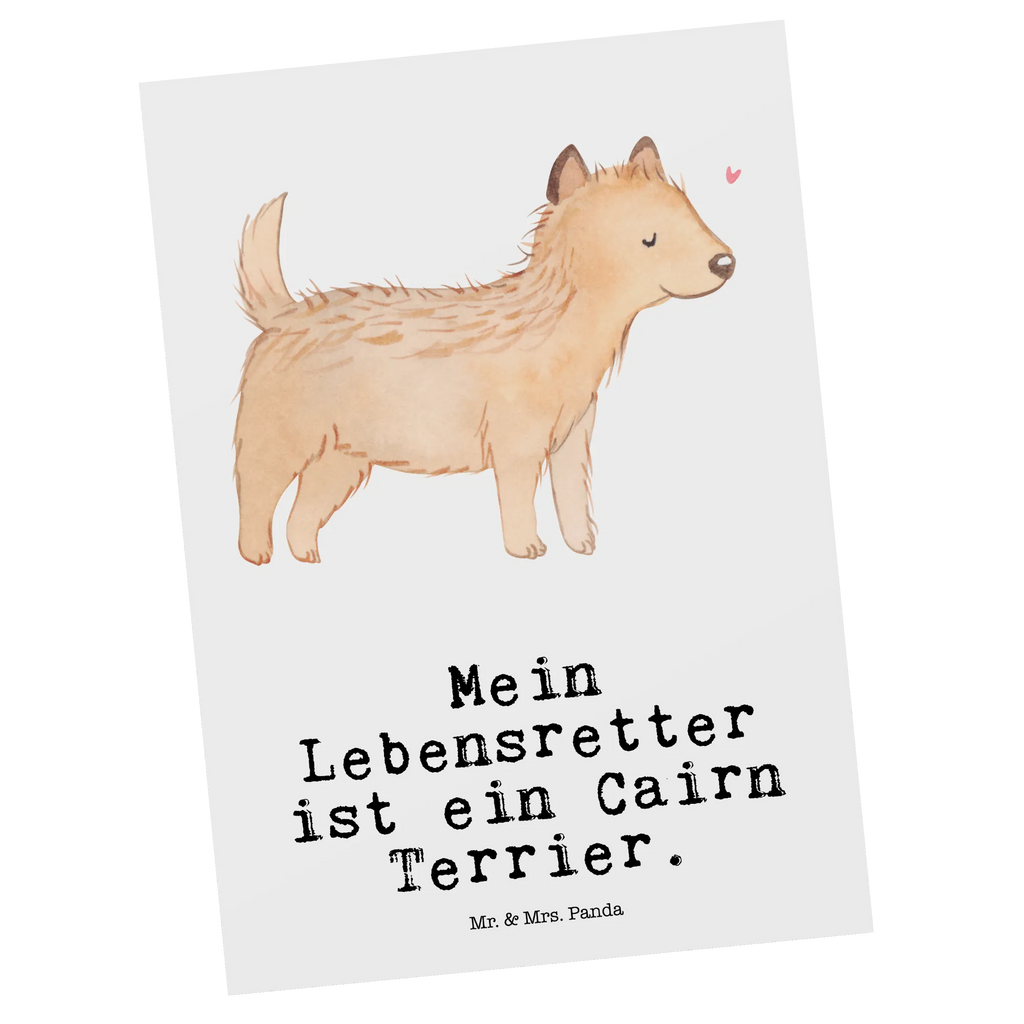 Postkarte Cairn Terrier Lebensretter Postkarte, Karte, Geschenkkarte, Grußkarte, Einladung, Ansichtskarte, Geburtstagskarte, Einladungskarte, Dankeskarte, Ansichtskarten, Einladung Geburtstag, Einladungskarten Geburtstag, Hund, Hunderasse, Rassehund, Hundebesitzer, Geschenk, Tierfreund, Schenken, Welpe, Cairn Terrier