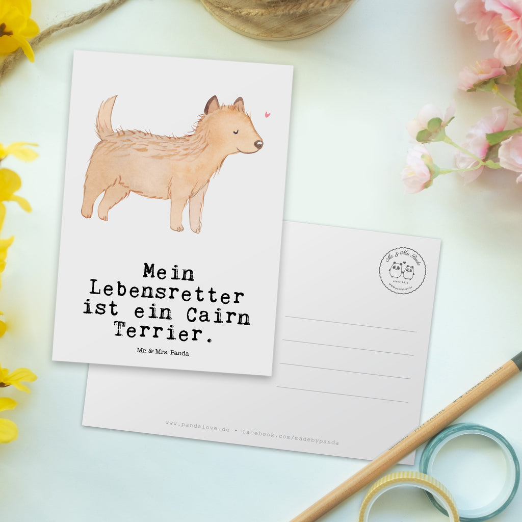 Postkarte Cairn Terrier Lebensretter Postkarte, Karte, Geschenkkarte, Grußkarte, Einladung, Ansichtskarte, Geburtstagskarte, Einladungskarte, Dankeskarte, Ansichtskarten, Einladung Geburtstag, Einladungskarten Geburtstag, Hund, Hunderasse, Rassehund, Hundebesitzer, Geschenk, Tierfreund, Schenken, Welpe, Cairn Terrier