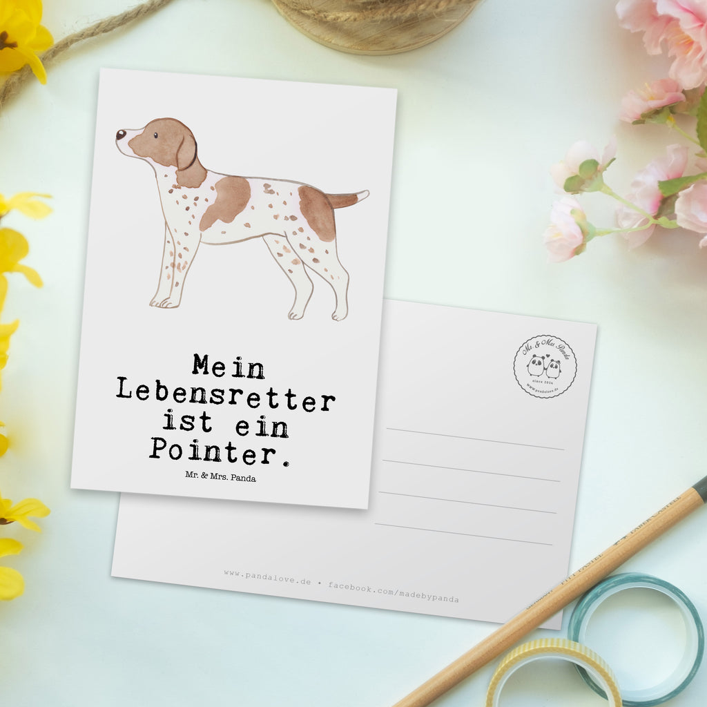 Postkarte Pointer Lebensretter Postkarte, Karte, Geschenkkarte, Grußkarte, Einladung, Ansichtskarte, Geburtstagskarte, Einladungskarte, Dankeskarte, Ansichtskarten, Einladung Geburtstag, Einladungskarten Geburtstag, Hund, Hunderasse, Rassehund, Hundebesitzer, Geschenk, Tierfreund, Schenken, Welpe, English Pointer, Pointer