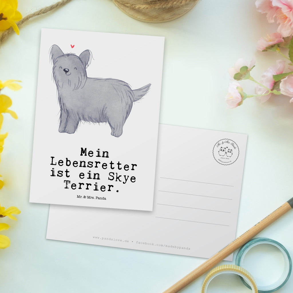 Postkarte Skye Terrier Lebensretter Postkarte, Karte, Geschenkkarte, Grußkarte, Einladung, Ansichtskarte, Geburtstagskarte, Einladungskarte, Dankeskarte, Ansichtskarten, Einladung Geburtstag, Einladungskarten Geburtstag, Hund, Hunderasse, Rassehund, Hundebesitzer, Geschenk, Tierfreund, Schenken, Welpe, Skye Terrier, Terrier