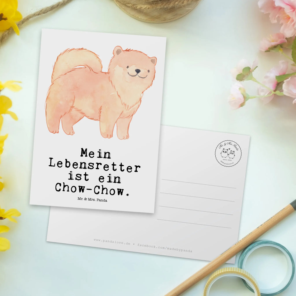 Postkarte Chow-Chow Lebensretter Postkarte, Karte, Geschenkkarte, Grußkarte, Einladung, Ansichtskarte, Geburtstagskarte, Einladungskarte, Dankeskarte, Ansichtskarten, Einladung Geburtstag, Einladungskarten Geburtstag, Hund, Hunderasse, Rassehund, Hundebesitzer, Geschenk, Tierfreund, Schenken, Welpe, Chow-Chow, Asiatischer Spitz