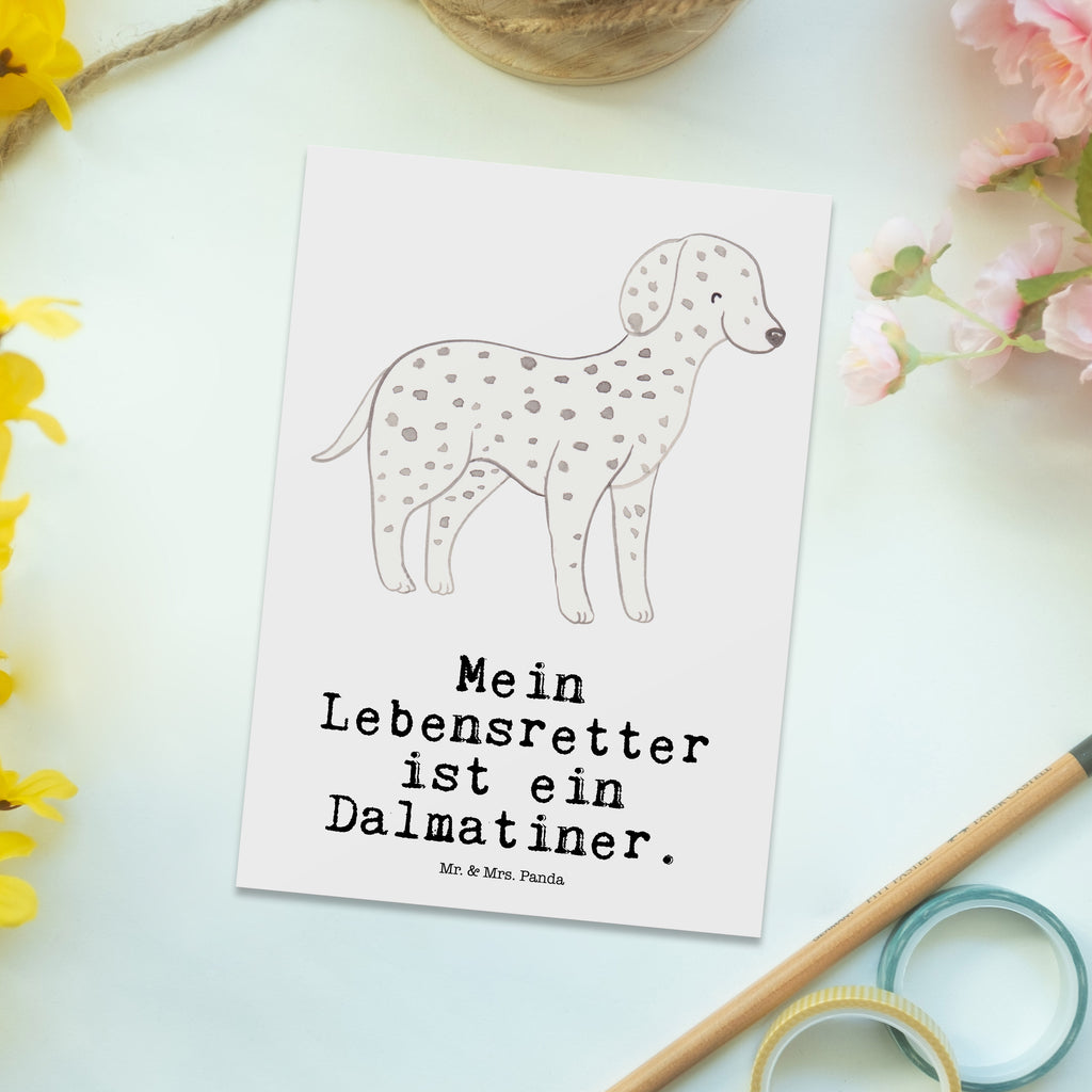 Postkarte Dalmatiner Lebensretter Postkarte, Karte, Geschenkkarte, Grußkarte, Einladung, Ansichtskarte, Geburtstagskarte, Einladungskarte, Dankeskarte, Ansichtskarten, Einladung Geburtstag, Einladungskarten Geburtstag, Hund, Hunderasse, Rassehund, Hundebesitzer, Geschenk, Tierfreund, Schenken, Welpe, Dalmatiner, Dalmatinac