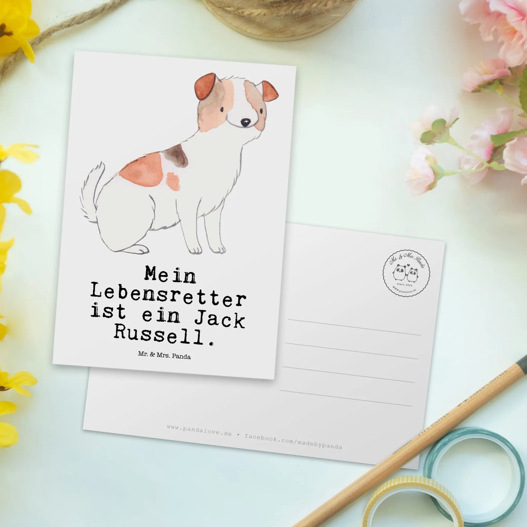 Postkarte Jack Russel Terrier Lebensretter Postkarte, Karte, Geschenkkarte, Grußkarte, Einladung, Ansichtskarte, Geburtstagskarte, Einladungskarte, Dankeskarte, Ansichtskarten, Einladung Geburtstag, Einladungskarten Geburtstag, Hund, Hunderasse, Rassehund, Hundebesitzer, Geschenk, Tierfreund, Schenken, Welpe, Jack Russel Terrier