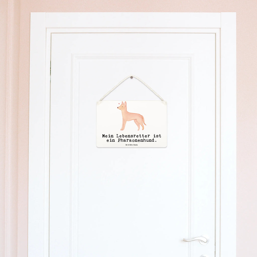 Deko Schild Pharaonenhund Lebensretter Dekoschild, Deko Schild, Schild, Tür Schild, Türschild, Holzschild, Wandschild, Wanddeko, Hund, Hunderasse, Rassehund, Hundebesitzer, Geschenk, Tierfreund, Schenken, Welpe, Pharaonenhund, Pharaoh Hound, Kelb tal-Fenek