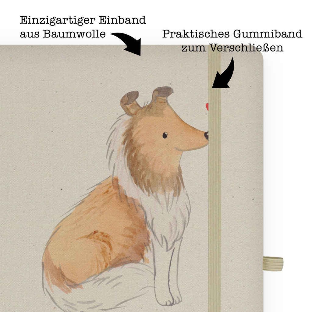 Baumwoll Notizbuch Langhaar Collie Lebensretter Notizen, Eintragebuch, Tagebuch, Notizblock, Adressbuch, Journal, Kladde, Skizzenbuch, Notizheft, Schreibbuch, Schreibheft, Hund, Hunderasse, Rassehund, Hundebesitzer, Geschenk, Tierfreund, Schenken, Welpe, Langhaar Collie, britischer Hütehund