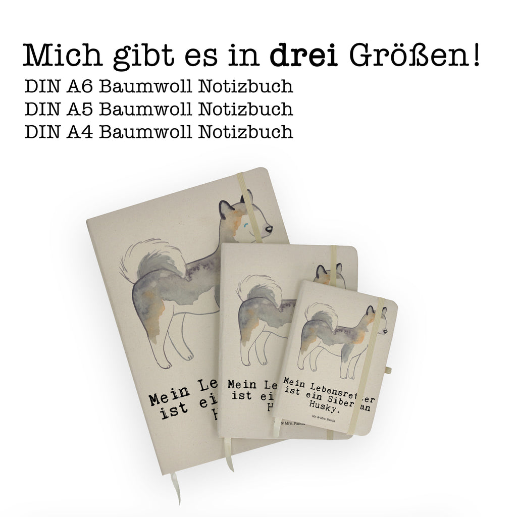 Baumwoll Notizbuch Siberian Husky Lebensretter Notizen, Eintragebuch, Tagebuch, Notizblock, Adressbuch, Journal, Kladde, Skizzenbuch, Notizheft, Schreibbuch, Schreibheft, Hund, Hunderasse, Rassehund, Hundebesitzer, Geschenk, Tierfreund, Schenken, Welpe, Siberian Husky