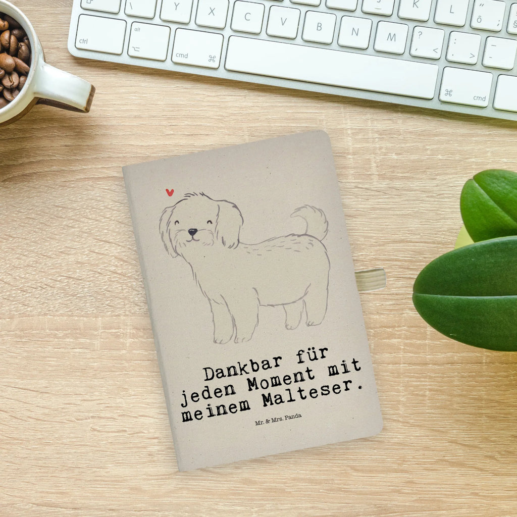 Baumwoll Notizbuch Malteser Moment Notizen, Eintragebuch, Tagebuch, Notizblock, Adressbuch, Journal, Kladde, Skizzenbuch, Notizheft, Schreibbuch, Schreibheft, Hund, Hunderasse, Rassehund, Hundebesitzer, Geschenk, Tierfreund, Schenken, Welpe, Malteser