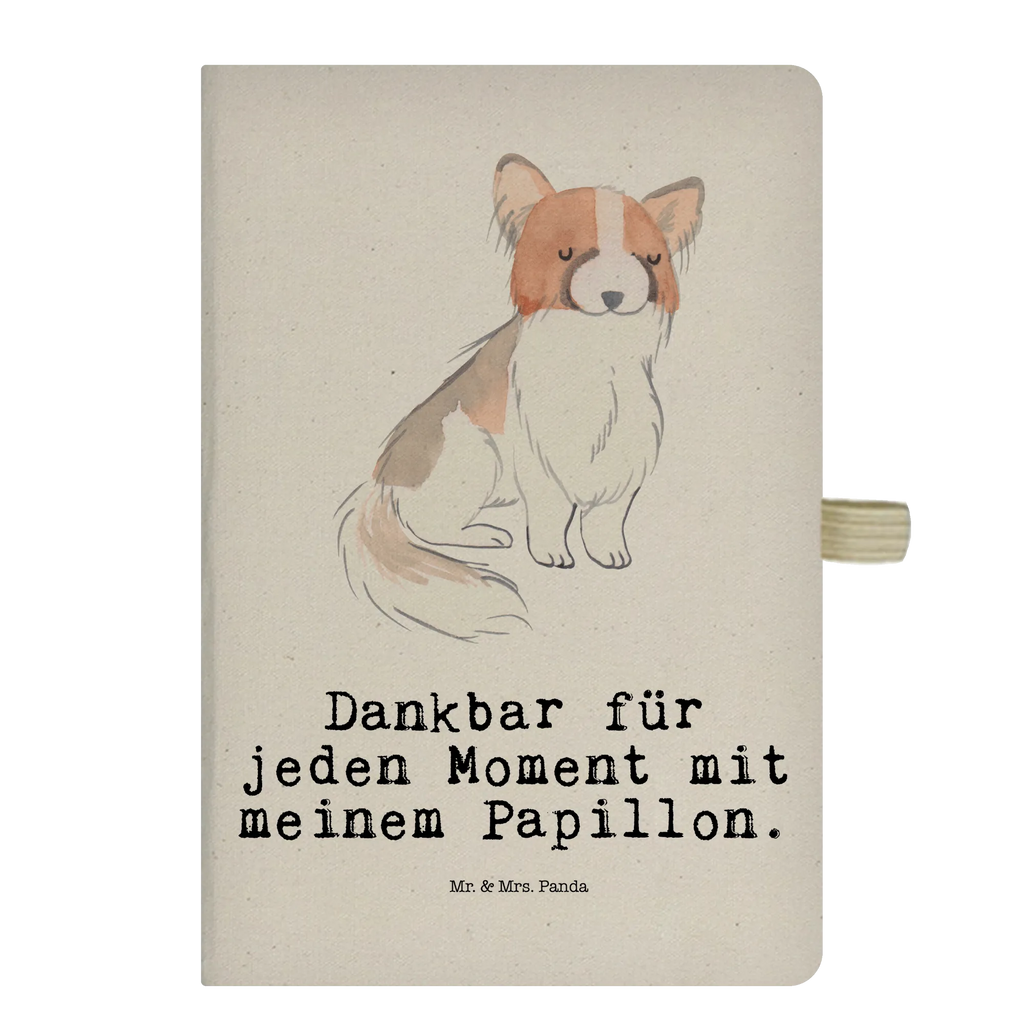 Baumwoll Notizbuch Papillon Moment Notizen, Eintragebuch, Tagebuch, Notizblock, Adressbuch, Journal, Kladde, Skizzenbuch, Notizheft, Schreibbuch, Schreibheft, Hund, Hunderasse, Rassehund, Hundebesitzer, Geschenk, Tierfreund, Schenken, Welpe, Kontinentaler Zwergspaniel, Papillon