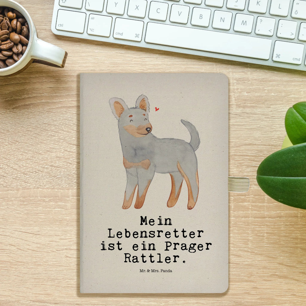 Baumwoll Notizbuch Prager Rattler Lebensretter Notizen, Eintragebuch, Tagebuch, Notizblock, Adressbuch, Journal, Kladde, Skizzenbuch, Notizheft, Schreibbuch, Schreibheft, Hund, Hunderasse, Rassehund, Hundebesitzer, Geschenk, Tierfreund, Schenken, Welpe, Pincher, Prager Rattler