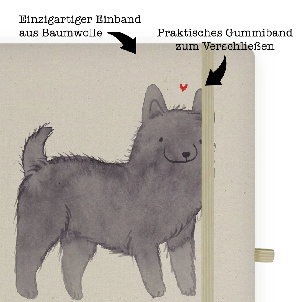 Baumwoll Notizbuch Schipperke Lebensretter Notizen, Eintragebuch, Tagebuch, Notizblock, Adressbuch, Journal, Kladde, Skizzenbuch, Notizheft, Schreibbuch, Schreibheft, Hund, Hunderasse, Rassehund, Hundebesitzer, Geschenk, Tierfreund, Schenken, Welpe, Schipperke, belgische Hunderasse