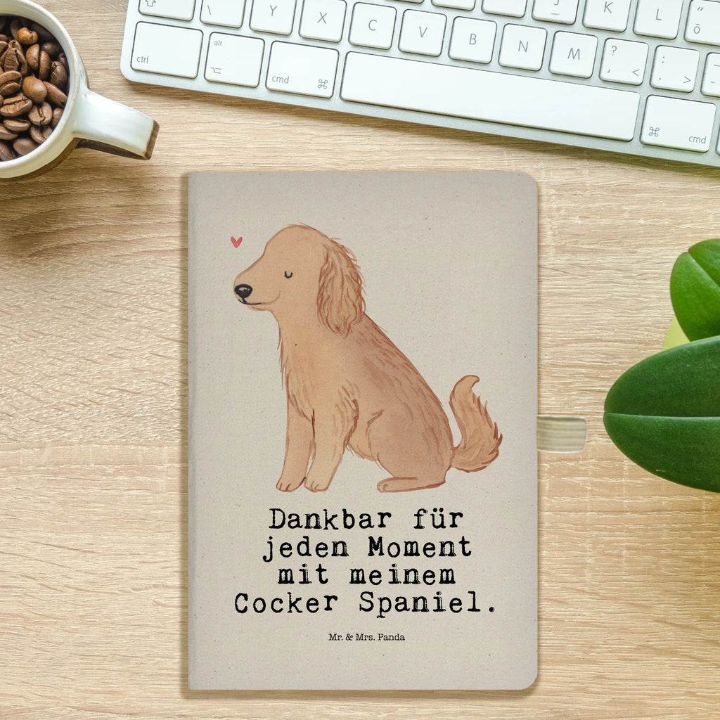 Baumwoll Notizbuch Cocker Spaniel Moment Notizen, Eintragebuch, Tagebuch, Notizblock, Adressbuch, Journal, Kladde, Skizzenbuch, Notizheft, Schreibbuch, Schreibheft, Hund, Hunderasse, Rassehund, Hundebesitzer, Geschenk, Tierfreund, Schenken, Welpe, Englische Cockerspaniel, Cocker Spaniel