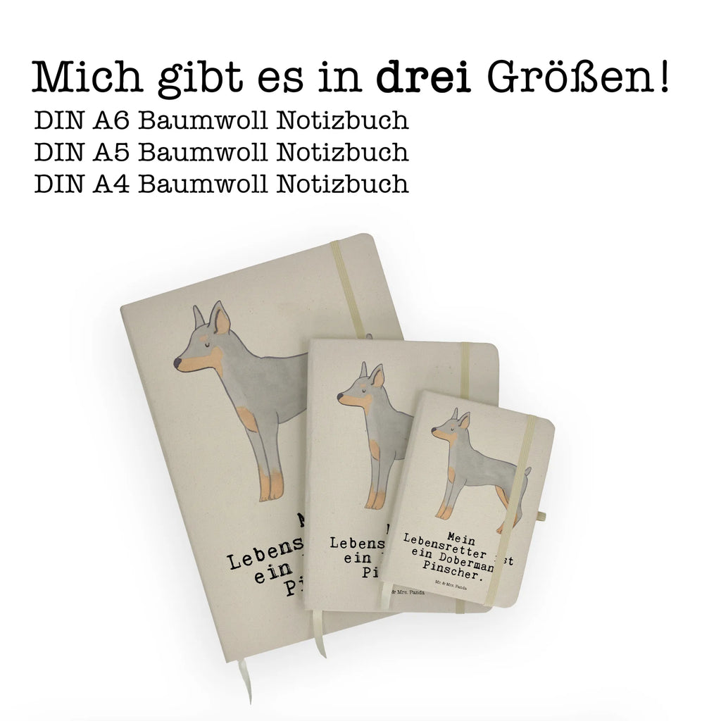 Baumwoll Notizbuch Dobermann Pinscher Lebensretter Notizen, Eintragebuch, Tagebuch, Notizblock, Adressbuch, Journal, Kladde, Skizzenbuch, Notizheft, Schreibbuch, Schreibheft, Hund, Hunderasse, Rassehund, Hundebesitzer, Geschenk, Tierfreund, Schenken, Welpe, Dobermann Pinscher