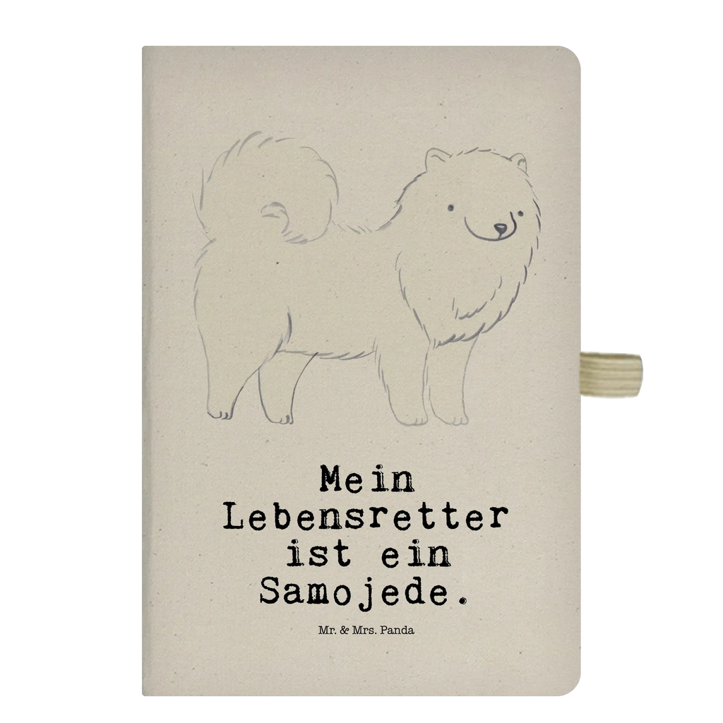 Baumwoll Notizbuch Samojede Lebensretter Notizen, Eintragebuch, Tagebuch, Notizblock, Adressbuch, Journal, Kladde, Skizzenbuch, Notizheft, Schreibbuch, Schreibheft, Hund, Hunderasse, Rassehund, Hundebesitzer, Geschenk, Tierfreund, Schenken, Welpe, Samojede, Samojedenhund, Samojedenspitz