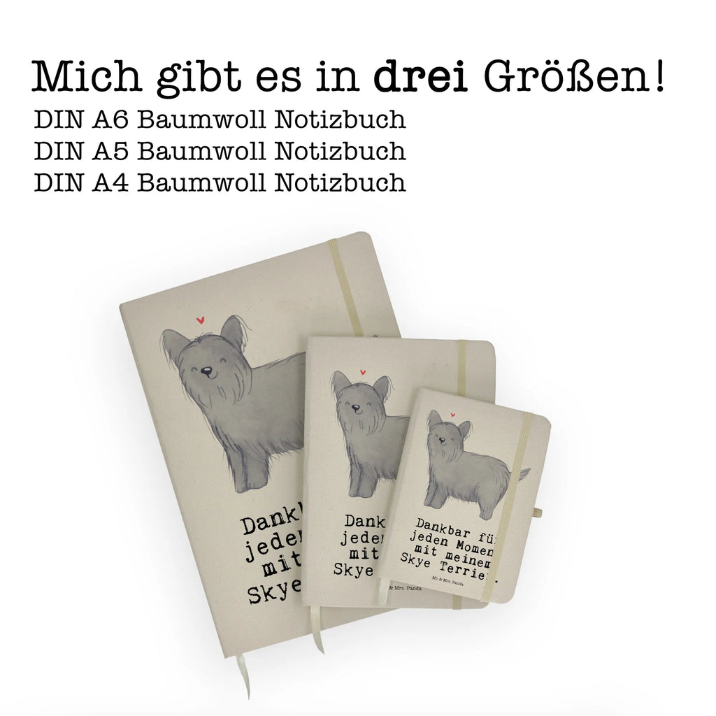 Baumwoll Notizbuch Skye Terrier Moment Notizen, Eintragebuch, Tagebuch, Notizblock, Adressbuch, Journal, Kladde, Skizzenbuch, Notizheft, Schreibbuch, Schreibheft, Hund, Hunderasse, Rassehund, Hundebesitzer, Geschenk, Tierfreund, Schenken, Welpe, Skye Terrier, Terrier