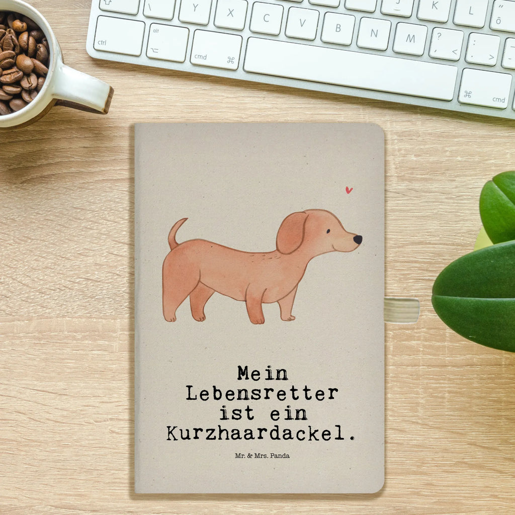 Baumwoll Notizbuch Dackel Kurzhaardackel Lebensretter Notizen, Eintragebuch, Tagebuch, Notizblock, Adressbuch, Journal, Kladde, Skizzenbuch, Notizheft, Schreibbuch, Schreibheft, Hund, Hunderasse, Rassehund, Hundebesitzer, Geschenk, Tierfreund, Schenken, Welpe, Teckel, Dachshund, Kurzhaardackel