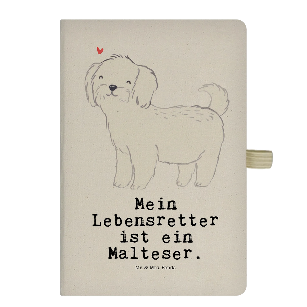 Baumwoll Notizbuch Malteser Lebensretter Notizen, Eintragebuch, Tagebuch, Notizblock, Adressbuch, Journal, Kladde, Skizzenbuch, Notizheft, Schreibbuch, Schreibheft, Hund, Hunderasse, Rassehund, Hundebesitzer, Geschenk, Tierfreund, Schenken, Welpe, Malteser