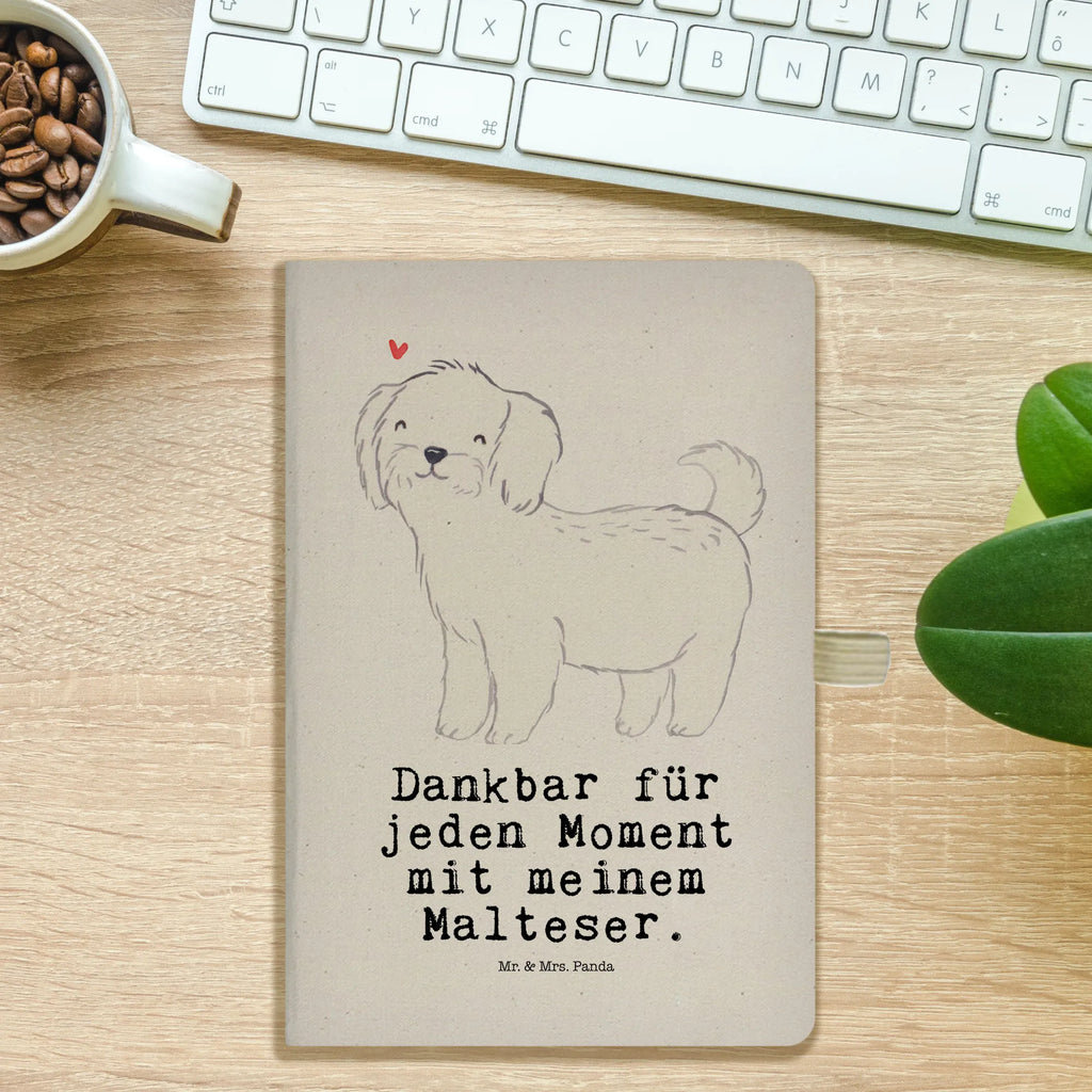 Baumwoll Notizbuch Malteser Moment Notizen, Eintragebuch, Tagebuch, Notizblock, Adressbuch, Journal, Kladde, Skizzenbuch, Notizheft, Schreibbuch, Schreibheft, Hund, Hunderasse, Rassehund, Hundebesitzer, Geschenk, Tierfreund, Schenken, Welpe, Malteser