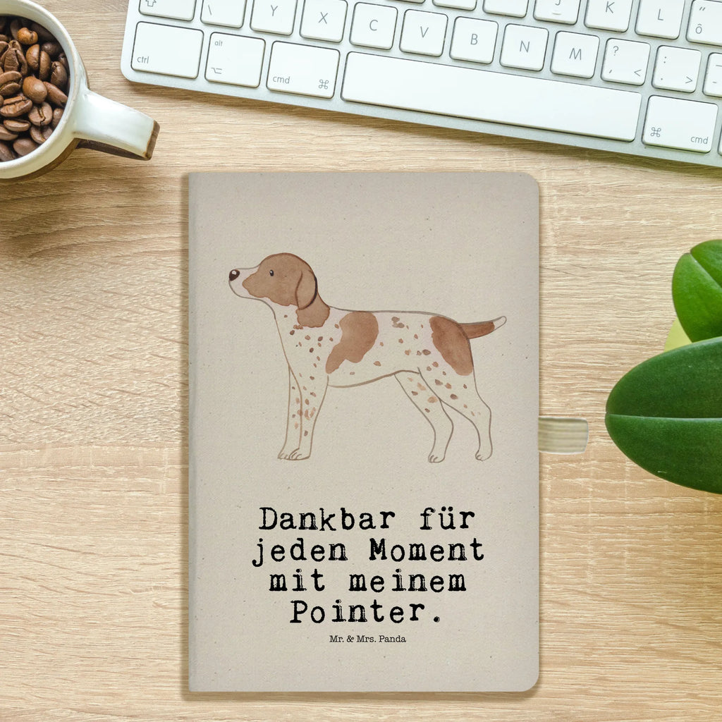 Baumwoll Notizbuch Pointer Moment Notizen, Eintragebuch, Tagebuch, Notizblock, Adressbuch, Journal, Kladde, Skizzenbuch, Notizheft, Schreibbuch, Schreibheft, Hund, Hunderasse, Rassehund, Hundebesitzer, Geschenk, Tierfreund, Schenken, Welpe, English Pointer, Pointer