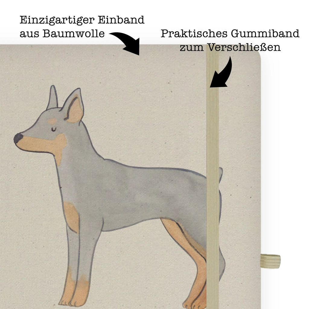 Baumwoll Notizbuch Dobermann Pinscher Moment Notizen, Eintragebuch, Tagebuch, Notizblock, Adressbuch, Journal, Kladde, Skizzenbuch, Notizheft, Schreibbuch, Schreibheft, Hund, Hunderasse, Rassehund, Hundebesitzer, Geschenk, Tierfreund, Schenken, Welpe, Dobermann Pinscher