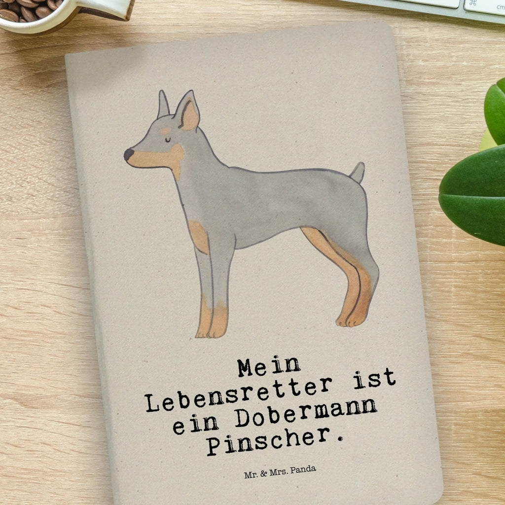 Baumwoll Notizbuch Dobermann Pinscher Lebensretter Notizen, Eintragebuch, Tagebuch, Notizblock, Adressbuch, Journal, Kladde, Skizzenbuch, Notizheft, Schreibbuch, Schreibheft, Hund, Hunderasse, Rassehund, Hundebesitzer, Geschenk, Tierfreund, Schenken, Welpe, Dobermann Pinscher