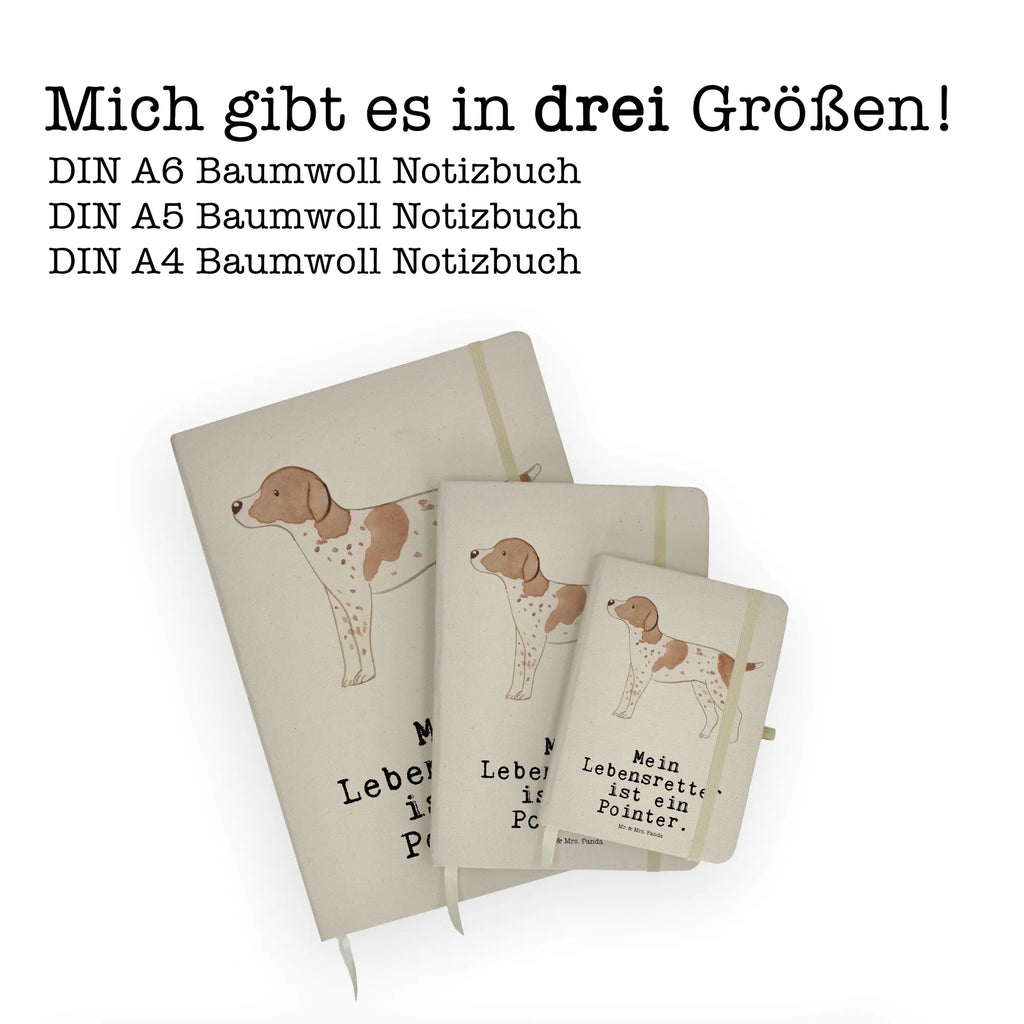 Baumwoll Notizbuch Pointer Lebensretter Notizen, Eintragebuch, Tagebuch, Notizblock, Adressbuch, Journal, Kladde, Skizzenbuch, Notizheft, Schreibbuch, Schreibheft, Hund, Hunderasse, Rassehund, Hundebesitzer, Geschenk, Tierfreund, Schenken, Welpe, English Pointer, Pointer