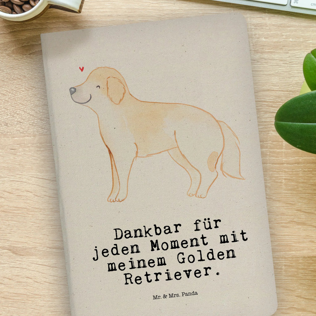 Baumwoll Notizbuch Golden Retriever Moment Notizen, Eintragebuch, Tagebuch, Notizblock, Adressbuch, Journal, Kladde, Skizzenbuch, Notizheft, Schreibbuch, Schreibheft, Hund, Hunderasse, Rassehund, Hundebesitzer, Geschenk, Tierfreund, Schenken, Welpe, Golden Retriever, Goldie Hund