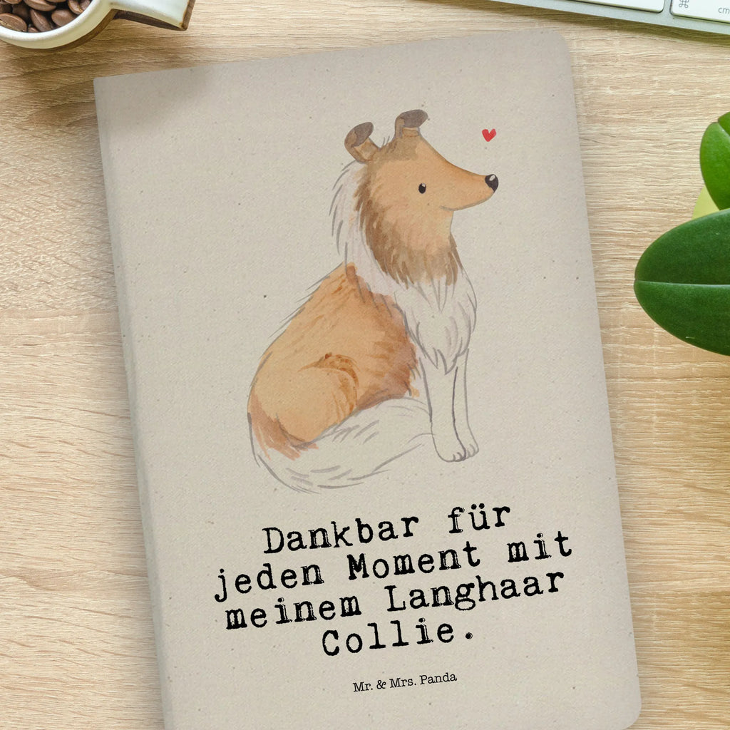 Baumwoll Notizbuch Langhaar Collie Moment Notizen, Eintragebuch, Tagebuch, Notizblock, Adressbuch, Journal, Kladde, Skizzenbuch, Notizheft, Schreibbuch, Schreibheft, Hund, Hunderasse, Rassehund, Hundebesitzer, Geschenk, Tierfreund, Schenken, Welpe, Langhaar Collie, britischer Hütehund