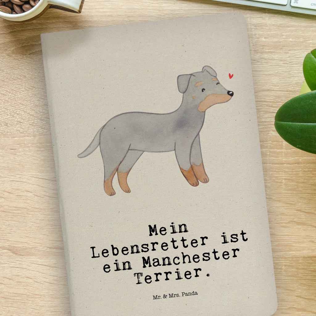 Baumwoll Notizbuch Manchester Terrier Lebensretter Notizen, Eintragebuch, Tagebuch, Notizblock, Adressbuch, Journal, Kladde, Skizzenbuch, Notizheft, Schreibbuch, Schreibheft, Hund, Hunderasse, Rassehund, Hundebesitzer, Geschenk, Tierfreund, Schenken, Welpe, Manchester Terrier