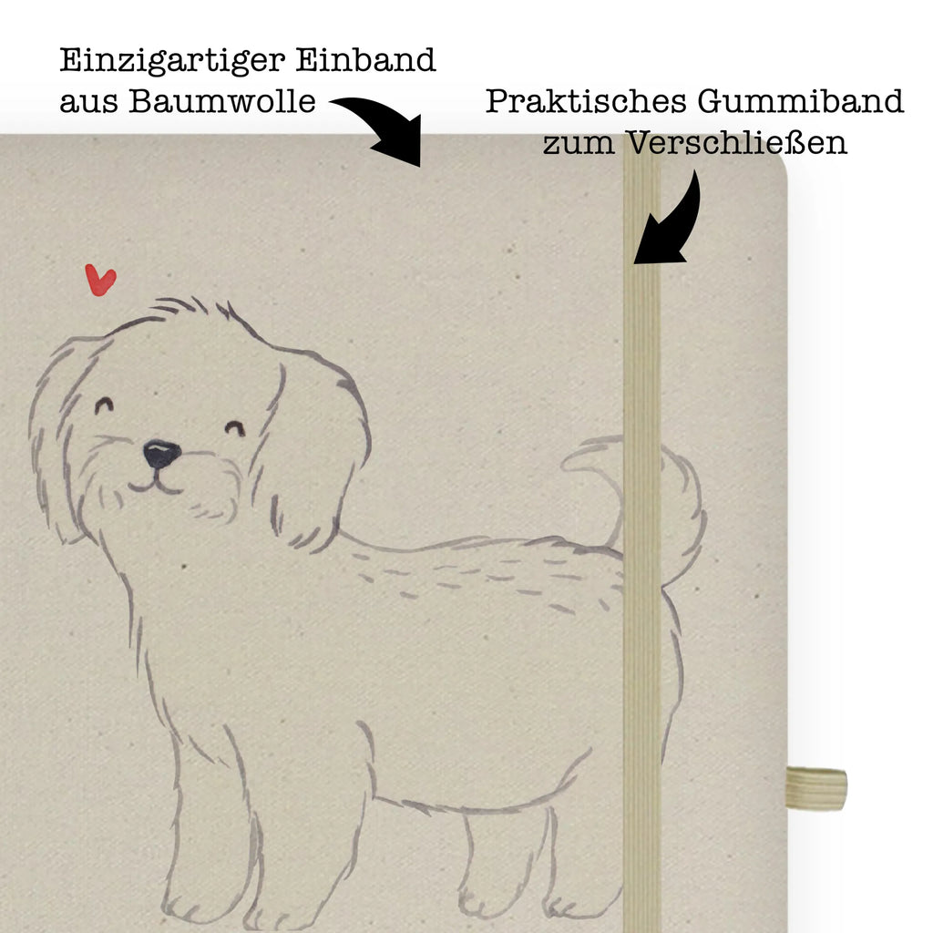 Baumwoll Notizbuch Malteser Moment Notizen, Eintragebuch, Tagebuch, Notizblock, Adressbuch, Journal, Kladde, Skizzenbuch, Notizheft, Schreibbuch, Schreibheft, Hund, Hunderasse, Rassehund, Hundebesitzer, Geschenk, Tierfreund, Schenken, Welpe, Malteser