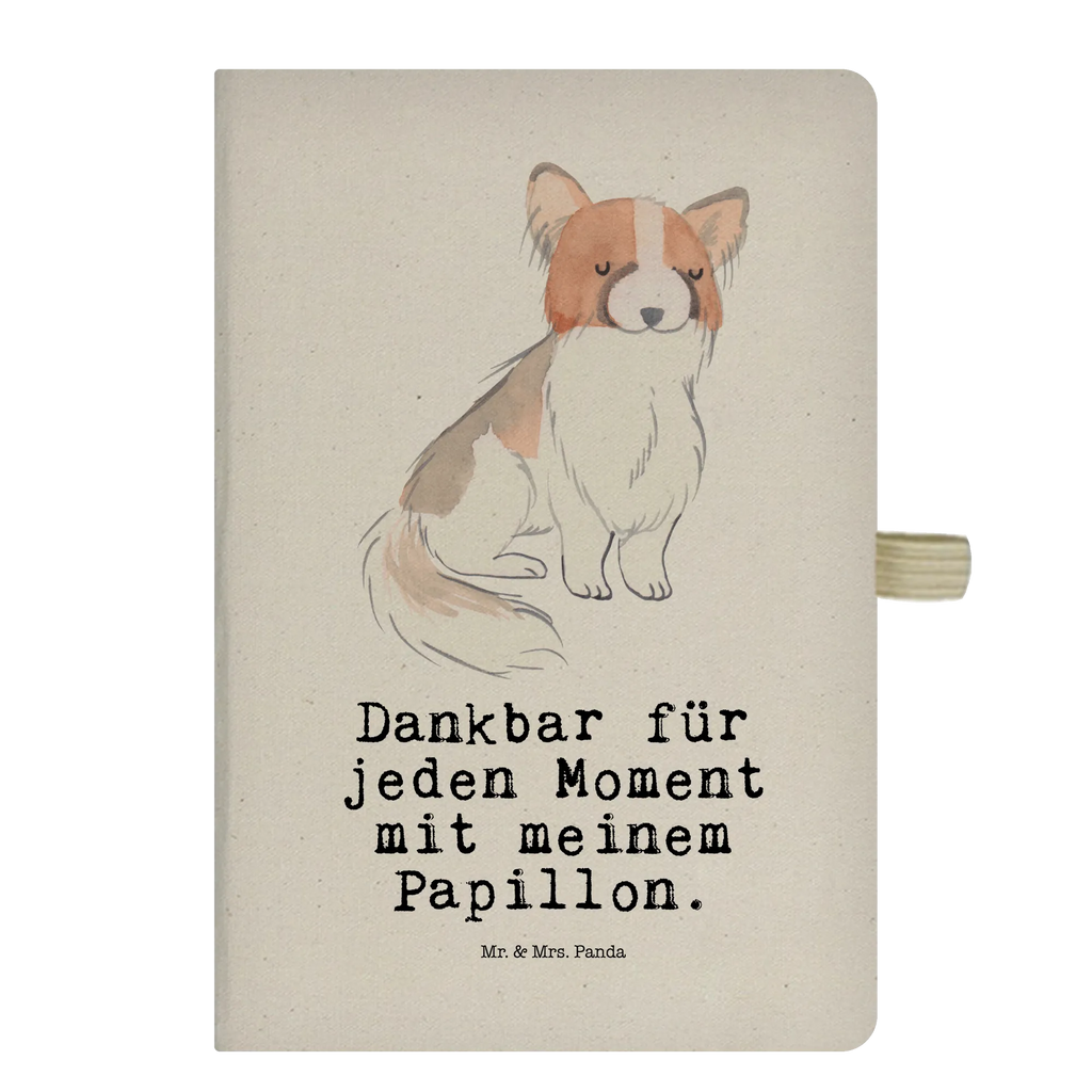 Baumwoll Notizbuch Papillon Moment Notizen, Eintragebuch, Tagebuch, Notizblock, Adressbuch, Journal, Kladde, Skizzenbuch, Notizheft, Schreibbuch, Schreibheft, Hund, Hunderasse, Rassehund, Hundebesitzer, Geschenk, Tierfreund, Schenken, Welpe, Kontinentaler Zwergspaniel, Papillon