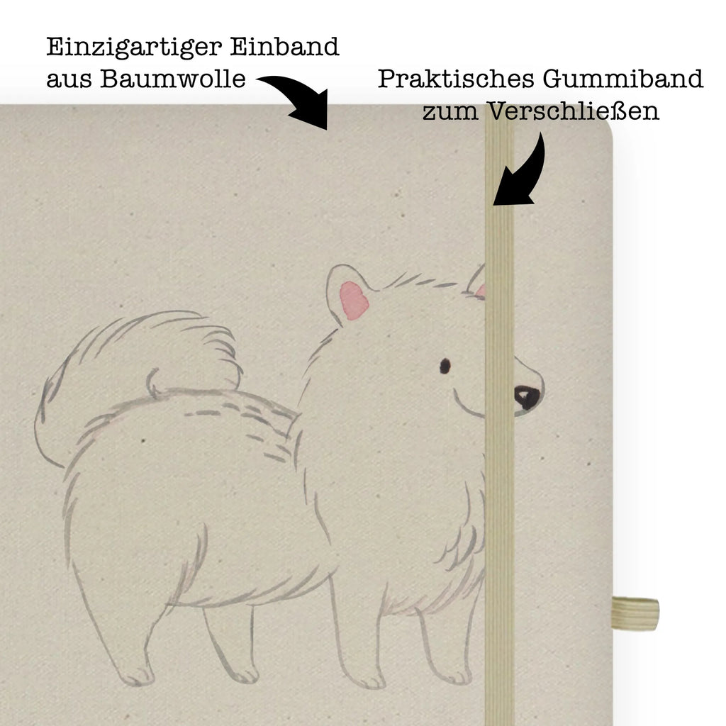 Baumwoll Notizbuch Spitz Moment Notizen, Eintragebuch, Tagebuch, Notizblock, Adressbuch, Journal, Kladde, Skizzenbuch, Notizheft, Schreibbuch, Schreibheft, Hund, Hunderasse, Rassehund, Hundebesitzer, Geschenk, Tierfreund, Schenken, Welpe, Spitz