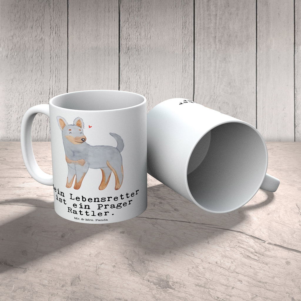 Tasse Prager Rattler Lebensretter Tasse, Kaffeetasse, Teetasse, Becher, Kaffeebecher, Teebecher, Keramiktasse, Porzellantasse, Büro Tasse, Geschenk Tasse, Tasse Sprüche, Tasse Motive, Kaffeetassen, Tasse bedrucken, Designer Tasse, Cappuccino Tassen, Schöne Teetassen, Hund, Hunderasse, Rassehund, Hundebesitzer, Geschenk, Tierfreund, Schenken, Welpe, Pincher, Prager Rattler