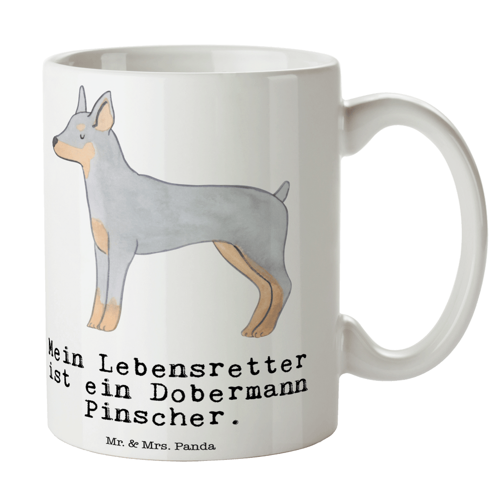 Tasse Dobermann Pinscher Lebensretter Tasse, Kaffeetasse, Teetasse, Becher, Kaffeebecher, Teebecher, Keramiktasse, Porzellantasse, Büro Tasse, Geschenk Tasse, Tasse Sprüche, Tasse Motive, Kaffeetassen, Tasse bedrucken, Designer Tasse, Cappuccino Tassen, Schöne Teetassen, Hund, Hunderasse, Rassehund, Hundebesitzer, Geschenk, Tierfreund, Schenken, Welpe, Dobermann Pinscher