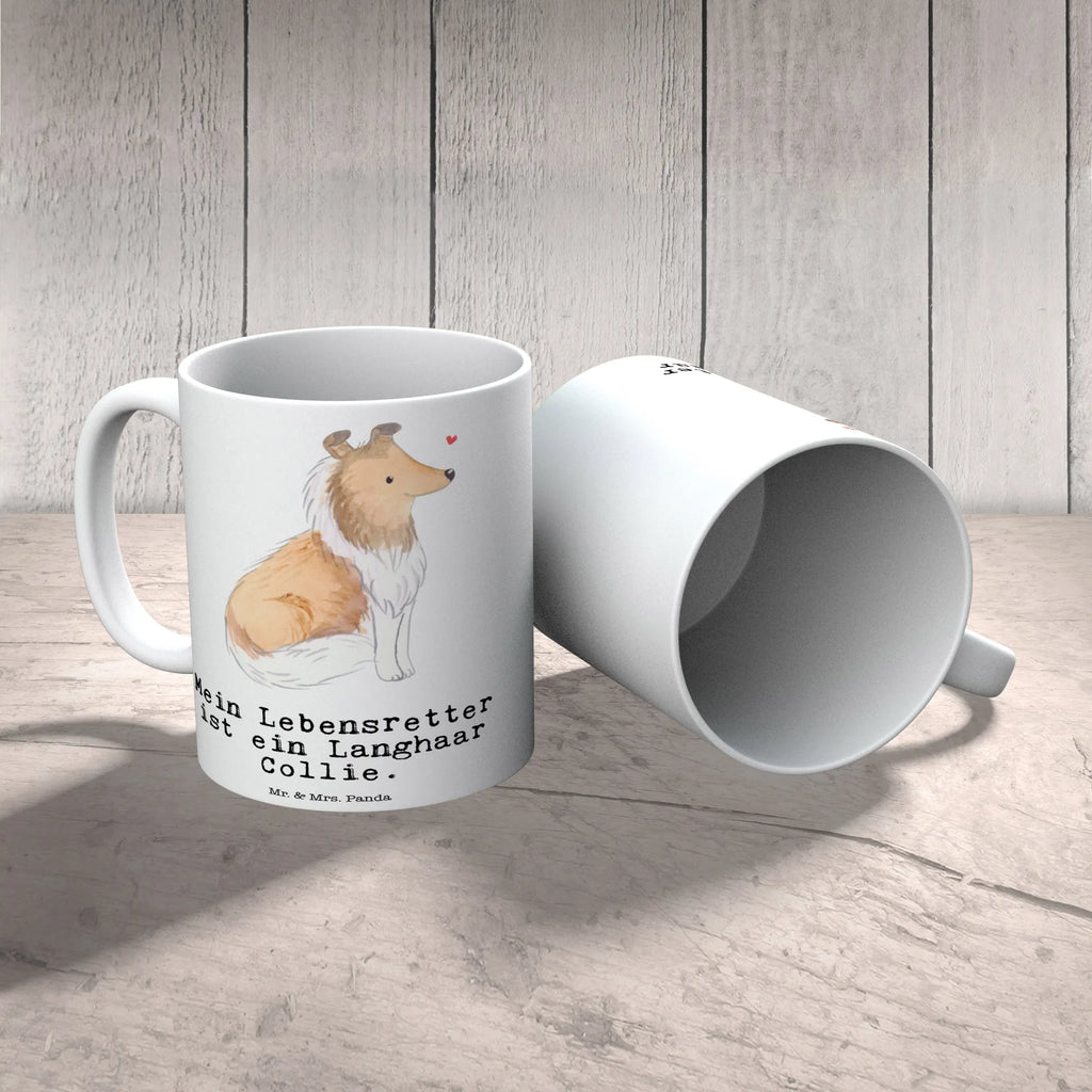 Tasse Langhaar Collie Lebensretter Tasse, Kaffeetasse, Teetasse, Becher, Kaffeebecher, Teebecher, Keramiktasse, Porzellantasse, Büro Tasse, Geschenk Tasse, Tasse Sprüche, Tasse Motive, Kaffeetassen, Tasse bedrucken, Designer Tasse, Cappuccino Tassen, Schöne Teetassen, Hund, Hunderasse, Rassehund, Hundebesitzer, Geschenk, Tierfreund, Schenken, Welpe, Langhaar Collie, britischer Hütehund