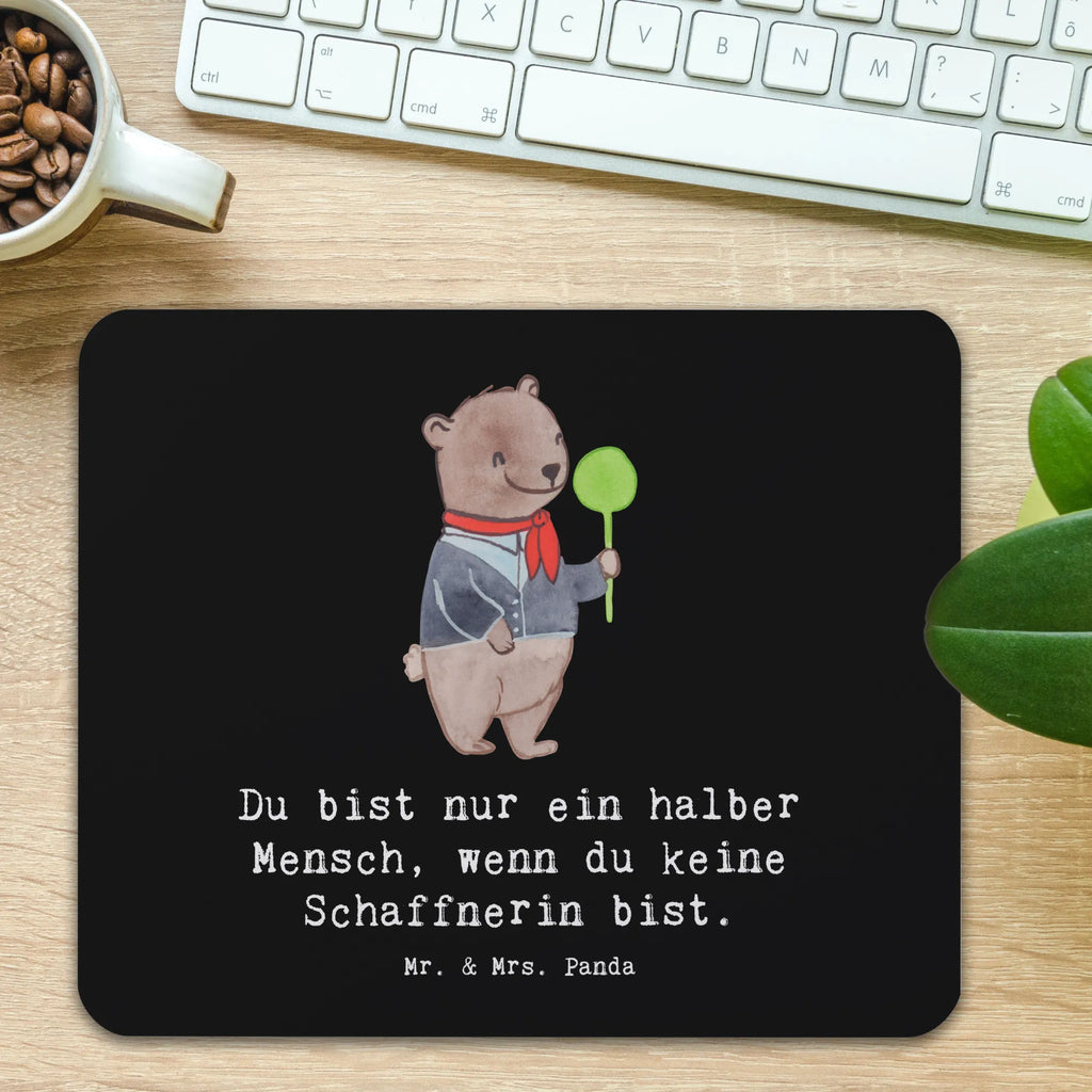 Mauspad Schaffnerin mit Herz Mousepad, Computer zubehör, Büroausstattung, PC Zubehör, Arbeitszimmer, Mauspad, Einzigartiges Mauspad, Designer Mauspad, Mausunterlage, Mauspad Büro, Beruf, Ausbildung, Jubiläum, Abschied, Rente, Kollege, Kollegin, Geschenk, Schenken, Arbeitskollege, Mitarbeiter, Firma, Danke, Dankeschön