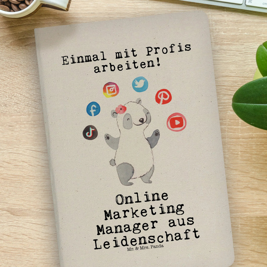 DIN A6 Baumwoll Notizbuch Online Marketing Manager aus Leidenschaft Notizen, Eintragebuch, Tagebuch, Notizblock, Adressbuch, Journal, Kladde, Skizzenbuch, Notizheft, Schreibbuch, Schreibheft, Beruf, Ausbildung, Jubiläum, Abschied, Rente, Kollege, Kollegin, Geschenk, Schenken, Arbeitskollege, Mitarbeiter, Firma, Danke, Dankeschön, Online Marketing, Manager, Marketingmanager, Influencer Marketing, Digital Marketing