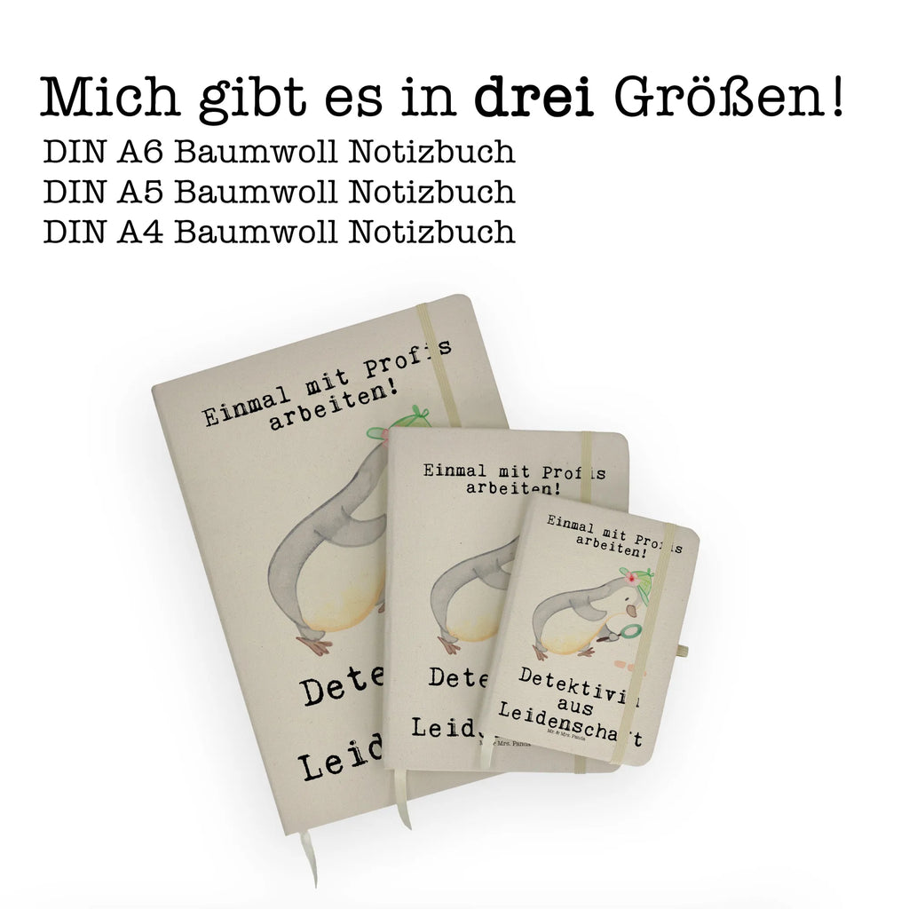 Baumwoll Notizbuch Detektivin aus Leidenschaft Notizen, Eintragebuch, Tagebuch, Notizblock, Adressbuch, Journal, Kladde, Skizzenbuch, Notizheft, Schreibbuch, Schreibheft, Beruf, Ausbildung, Jubiläum, Abschied, Rente, Kollege, Kollegin, Geschenk, Schenken, Arbeitskollege, Mitarbeiter, Firma, Danke, Dankeschön, Detektivin, Ermittlerin, Agentin, Privatdetektei, Berufsdetektivin, Wirtschaftsdetektei, Detektivausbildung, Spurensuche