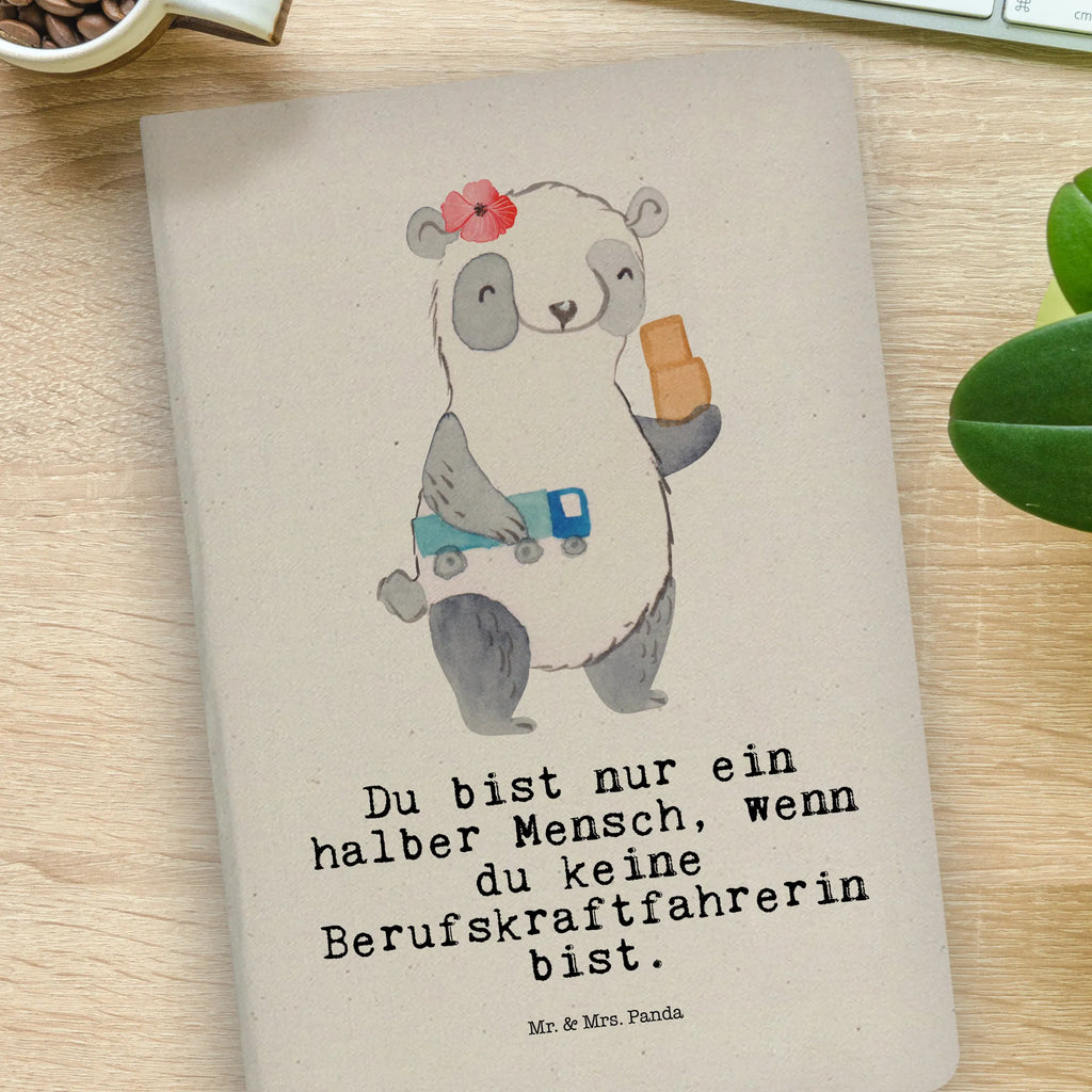 Baumwoll Notizbuch Berufskraftfahrerin mit Herz Notizen, Eintragebuch, Tagebuch, Notizblock, Adressbuch, Journal, Kladde, Skizzenbuch, Notizheft, Schreibbuch, Schreibheft, Beruf, Ausbildung, Jubiläum, Abschied, Rente, Kollege, Kollegin, Geschenk, Schenken, Arbeitskollege, Mitarbeiter, Firma, Danke, Dankeschön