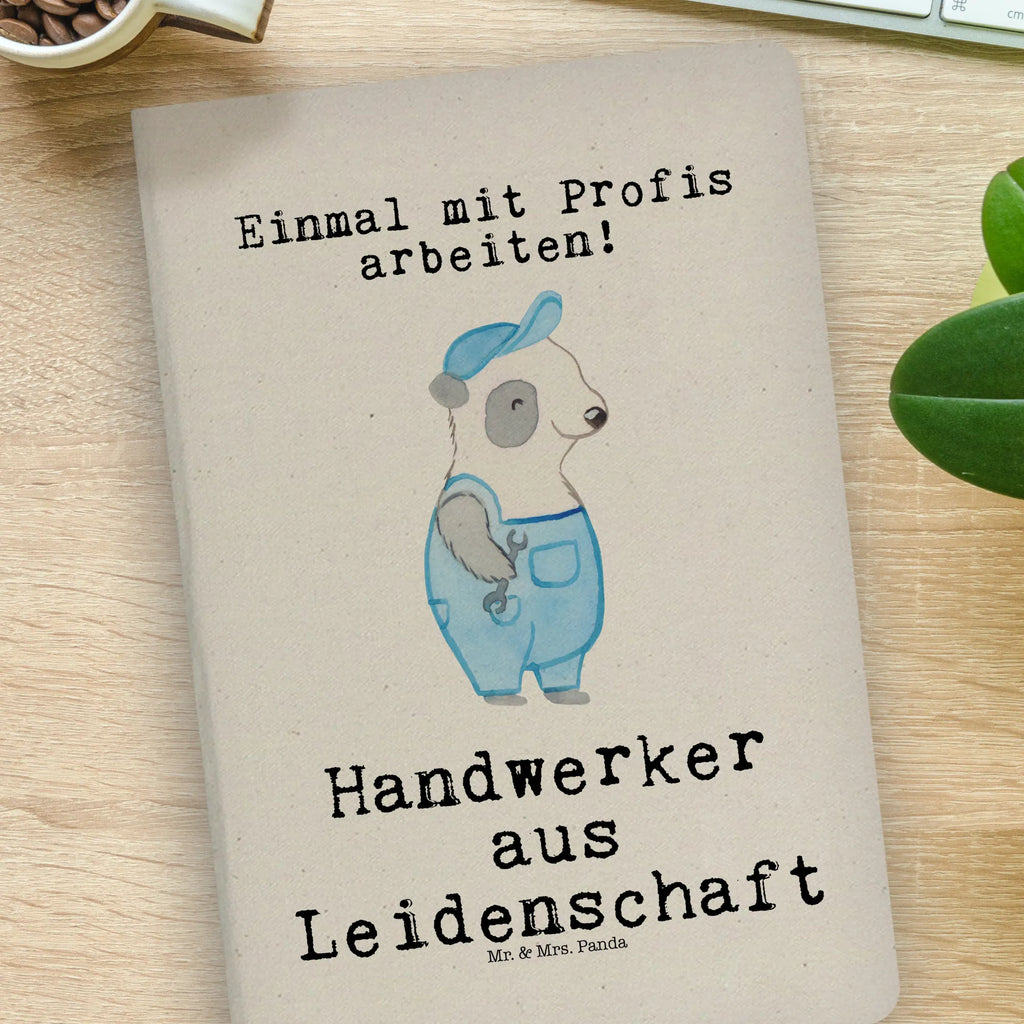 Baumwoll Notizbuch Handwerker aus Leidenschaft Notizen, Eintragebuch, Tagebuch, Notizblock, Adressbuch, Journal, Kladde, Skizzenbuch, Notizheft, Schreibbuch, Schreibheft, Beruf, Ausbildung, Jubiläum, Abschied, Rente, Kollege, Kollegin, Geschenk, Schenken, Arbeitskollege, Mitarbeiter, Firma, Danke, Dankeschön, Handwerker, Gesellenprüfung, Handwerksbetrieb, Schrauber, Werkstatt