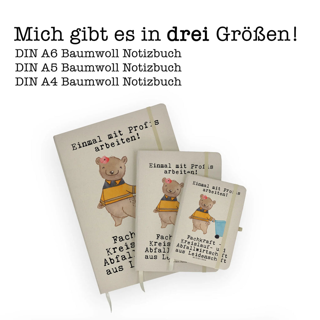 Baumwoll Notizbuch Fachkraft - Kreislauf- und Abfallwirtschaft Leidenschaft Notizen, Eintragebuch, Tagebuch, Notizblock, Adressbuch, Journal, Kladde, Skizzenbuch, Notizheft, Schreibbuch, Schreibheft, Beruf, Ausbildung, Jubiläum, Abschied, Rente, Kollege, Kollegin, Geschenk, Schenken, Arbeitskollege, Mitarbeiter, Firma, Danke, Dankeschön, Müllwerker, Fachkraft Kreislauf- und Abfallwirtschaft, Müllentsorger, Kehrichtmann, Müllmann, Müllfahrer