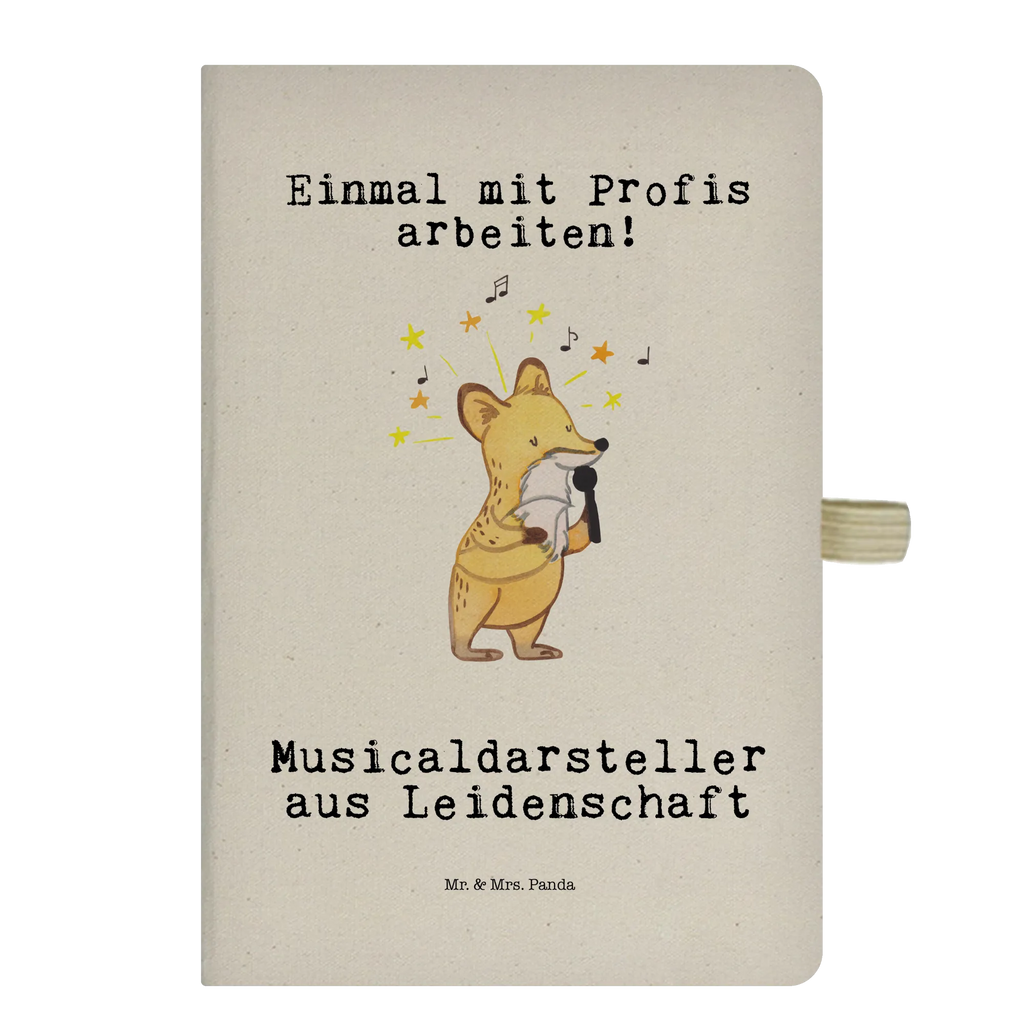 Baumwoll Notizbuch Musicaldarsteller aus Leidenschaft Notizen, Eintragebuch, Tagebuch, Notizblock, Adressbuch, Journal, Kladde, Skizzenbuch, Notizheft, Schreibbuch, Schreibheft, Beruf, Ausbildung, Jubiläum, Abschied, Rente, Kollege, Kollegin, Geschenk, Schenken, Arbeitskollege, Mitarbeiter, Firma, Danke, Dankeschön