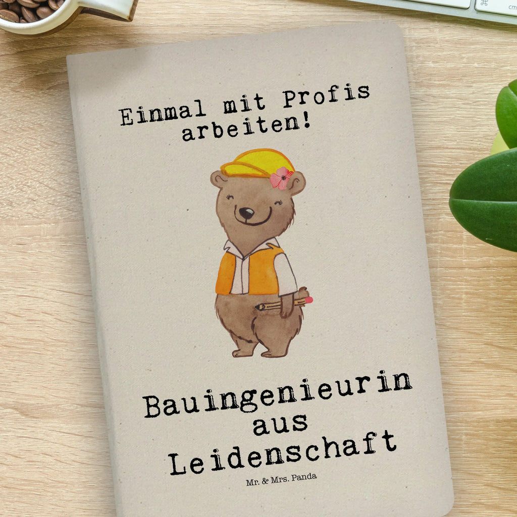 Baumwoll Notizbuch Bauingenieurin aus Leidenschaft Notizen, Eintragebuch, Tagebuch, Notizblock, Adressbuch, Journal, Kladde, Skizzenbuch, Notizheft, Schreibbuch, Schreibheft, Beruf, Ausbildung, Jubiläum, Abschied, Rente, Kollege, Kollegin, Geschenk, Schenken, Arbeitskollege, Mitarbeiter, Firma, Danke, Dankeschön, Bauingenieurin, Statikerin, Ingeniuerin, Baustelle, Studium