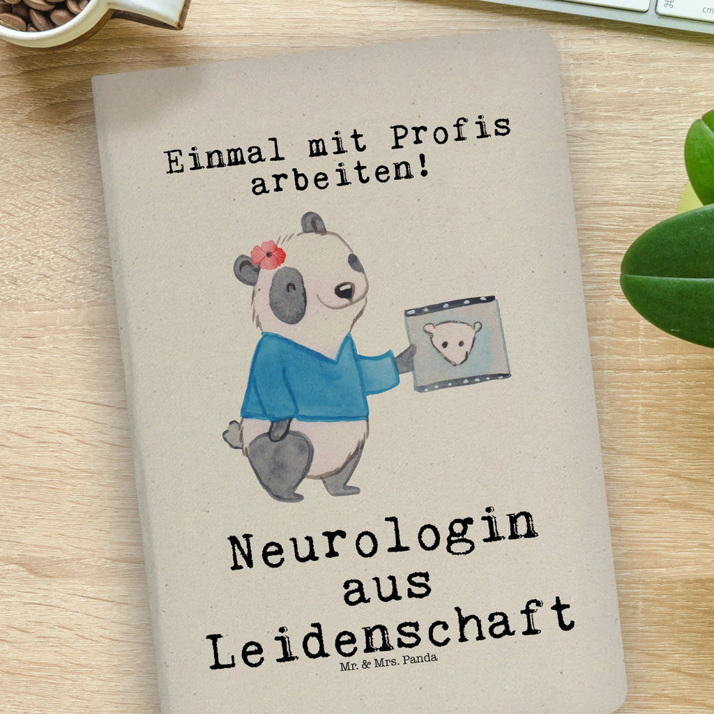 DIN A4 Baumwoll Notizbuch Neurologin aus Leidenschaft Notizen, Eintragebuch, Tagebuch, Notizblock, Adressbuch, Journal, Kladde, Skizzenbuch, Notizheft, Schreibbuch, Schreibheft, Beruf, Ausbildung, Jubiläum, Abschied, Rente, Kollege, Kollegin, Geschenk, Schenken, Arbeitskollege, Mitarbeiter, Firma, Danke, Dankeschön, Neurologin, Neurologie, Mediziner, Medizinstudium