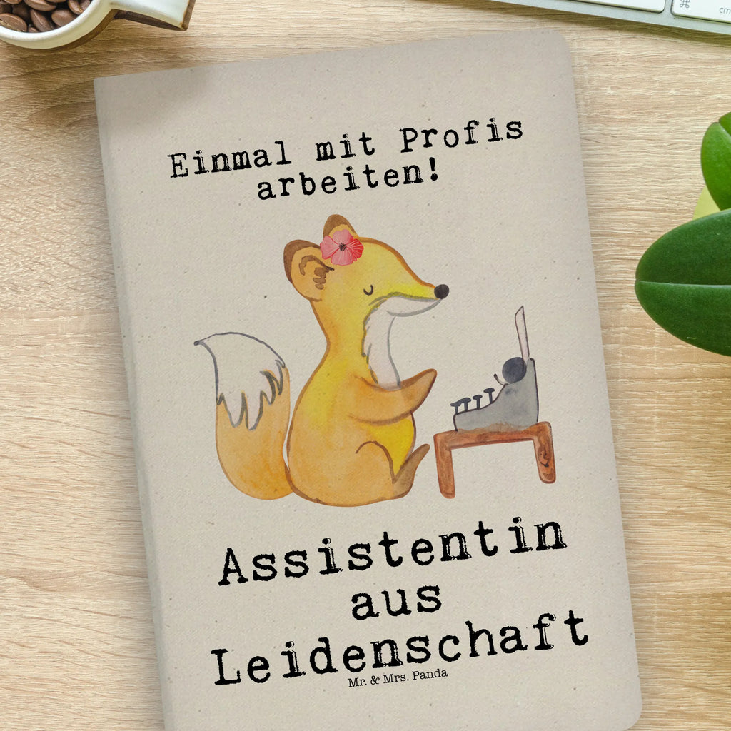 Baumwoll Notizbuch Assistentin aus Leidenschaft Notizen, Eintragebuch, Tagebuch, Notizblock, Adressbuch, Journal, Kladde, Skizzenbuch, Notizheft, Schreibbuch, Schreibheft, Beruf, Ausbildung, Jubiläum, Abschied, Rente, Kollege, Kollegin, Geschenk, Schenken, Arbeitskollege, Mitarbeiter, Firma, Danke, Dankeschön