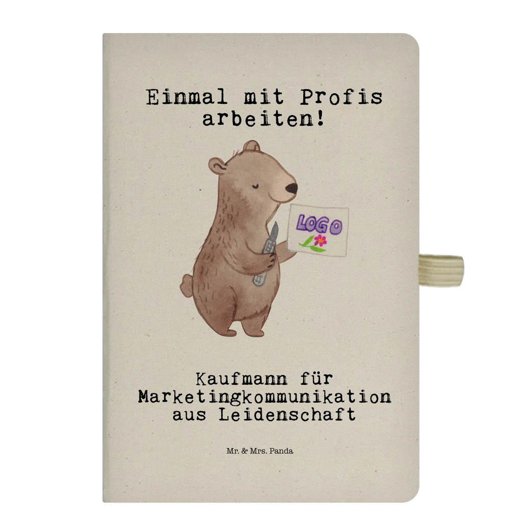 Baumwoll Notizbuch Kaufmann für Marketingkommunikation aus Leidenschaft Notizen, Eintragebuch, Tagebuch, Notizblock, Adressbuch, Journal, Kladde, Skizzenbuch, Notizheft, Schreibbuch, Schreibheft, Beruf, Ausbildung, Jubiläum, Abschied, Rente, Kollege, Kollegin, Geschenk, Schenken, Arbeitskollege, Mitarbeiter, Firma, Danke, Dankeschön